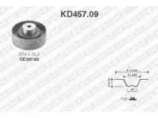 Комплект ремня ГРМ KD457.09 SNR