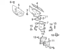 CONVERTER,CAT. CY01-20-500A MAZDA
