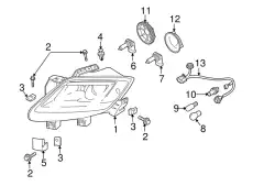 Защита фар MAZDA TD11-51-064