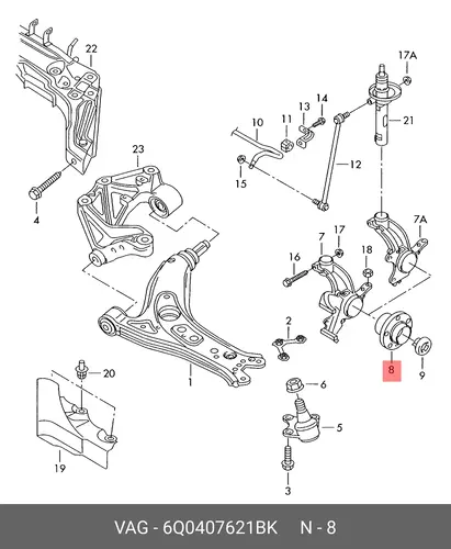 VAG 6Q0407621BK