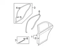 WEATHERSTRIP GK2A-72-76XD MAZDA