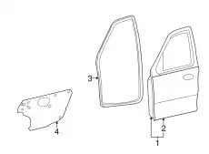 WEATHERSTRIP,DOOR ZZB1-58-760 MAZDA