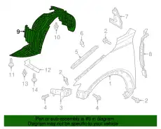 Подкрылок MAZDA D10E-56-130B