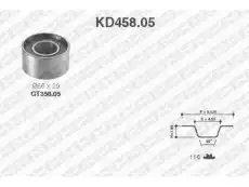 Комплект ремня ГРМ KD458.05 SNR