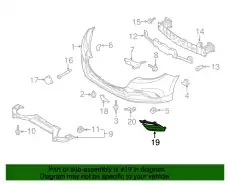 Решетка бампера MAZDA BAJC50C11A