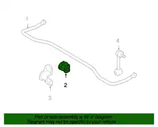 GM9A-28-156 BUSH,STABILIZER-RR MAZDA