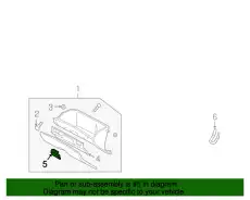 Ручка двери MAZDA BJ0E-64-090-43