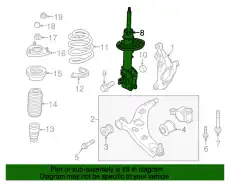 DAMPER LT, FRT BABH-34-900B MAZDA