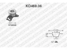 Комплект ремня ГРМ KD469.06 SNR