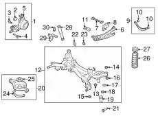 КОМПЛЕКТ УПЛОТНИТЕЛЬНОГО КОЛЬЦА (GJ6A-28-012B) MAZDA