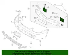 Усилитель бампера MAZDA BJ0J-50-091