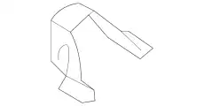  BRACKET(R), FENDER KB7W-53-22Y MAZDA