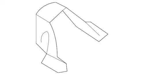  BRACKET(R), FENDER KB7W-53-22Y MAZDA