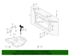Кронштейн радиатора GP7A-52-15Y MAZDA