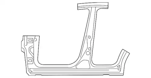 KBYW-70-271C ПАНЕЛЬ КУЗОВА БОКОВАЯ MAZDA