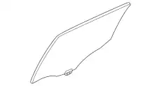 GHK1-72-510C СТЕКЛО ФОРТОЧКИ ДВЕРИ MAZDA