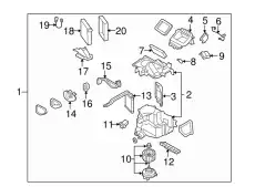 Вентилятор отопителя MAZDA NE51-61-B05