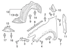 PANEL(L),FENDER-FRT. TK4852211E MAZDA