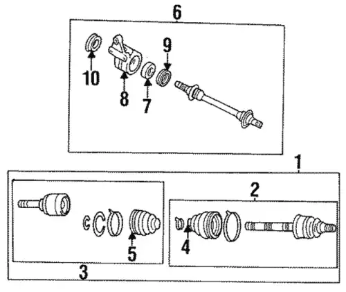 DRIVE SHAFT LT /NLA G590-25-600B MAZDA