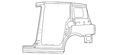PANEL(L),FENDER-REAR C2Y5-71-401F MAZDA
