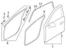 PANEL(L),OUT.-FRT DOOR KB7W-59-031A MAZDA