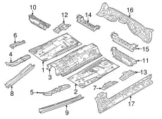 PANEL(L),SIDE SILL TK4854950A MAZDA