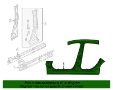 PANEL(L),SIDE SILL B6YS-71-271 MAZDA