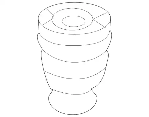 ОТБОЙНИК ПЕРЕД АМОРТИЗАТОРА TK48-34-111C MAZDA