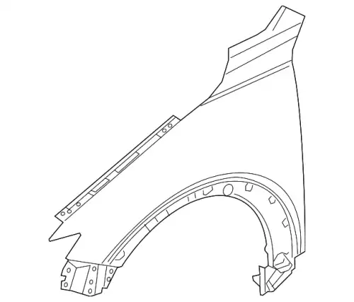 PANEL(R),FENDER-FRT. D10E52111C MAZDA