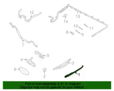  ПОВОДОК СТЕКЛООЧИСТИТЕЛЯ EC01-67-421B MAZDA