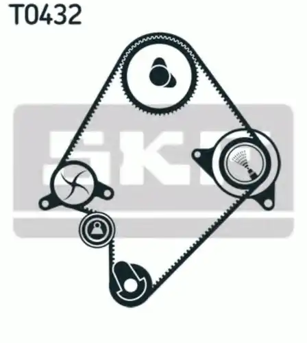 КОМПЛЕКТ ГРМ (РЕМЕНЬ + РОЛИК) VKMA 94009 SKF