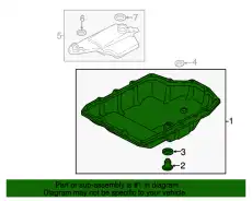 Поддон картера двигателя MAZDA FZ012151X