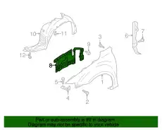 Подкрылок MAZDA GK2A-56-341B