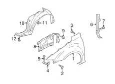 Подкрылок MAZDA GK2A-56-341B