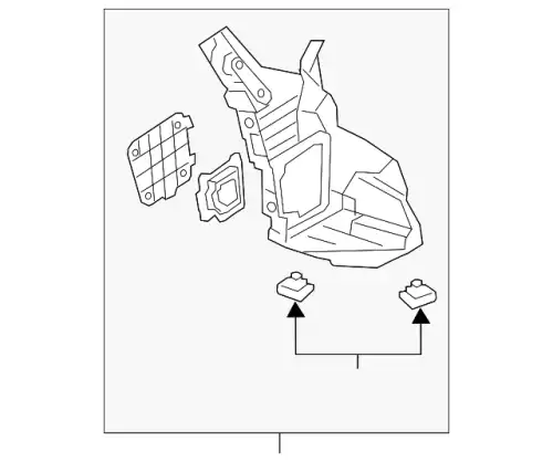 Подкрылок MAZDA KB8A50340