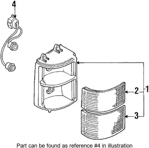 Фонарь габаритный MAZDA LA01-51-155A