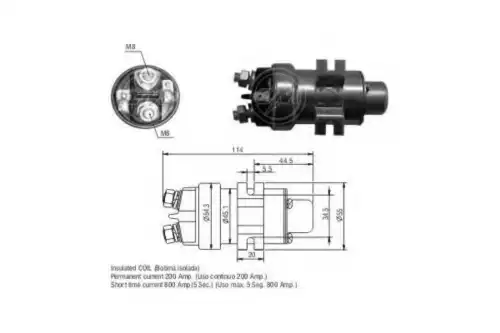реле втягивающее! universal 24V\ ZM404 ERA