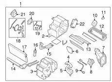 EVAPORATOR FE03-61-J10A MAZDA