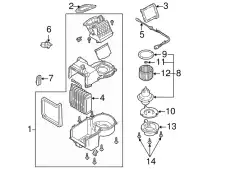 EVAPORATOR EFY0-61-J10 MAZDA