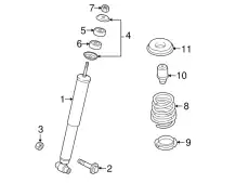 пружина задняя TD1328011 MAZDA