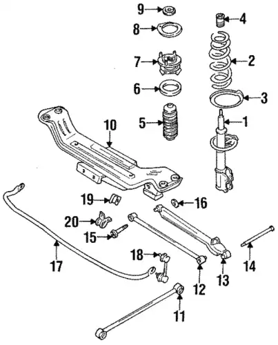 ПРУЖИНА ПОДВЕСКИ G509-28-011 MAZDA