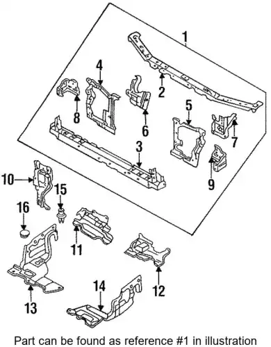 PANEL, SHROUD GA2A-53-100U MAZDA