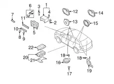 Ручка двери MAZDA EG23-66-AH0
