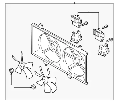 FAN,ELECTRIC L33L-15-025G MAZDA