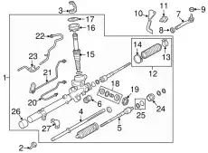 Рулевая рейка MAZDA NE51-32-119