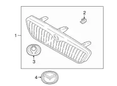 Решетка радиатора MAZDA T043-50-710
