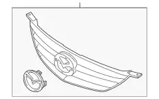 Решетка радиатора MAZDA GM9A-50-711A-CC