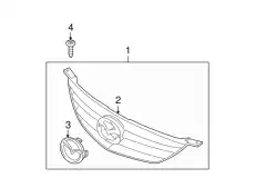 Решетка радиатора MAZDA GM9A-50-711A-CC