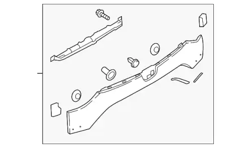 FINISHER,REAR KB8B-50-850B-PR MAZDA