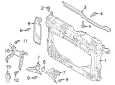 PANEL,SHROUD D10E-53-110A MAZDA